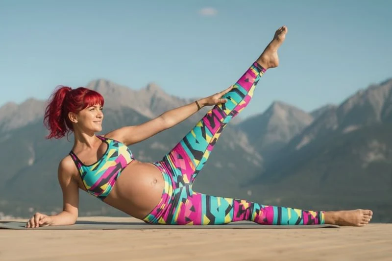 Gravid kvinde med energi