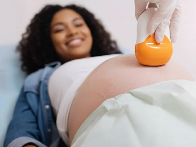 Gravid kvinde ved scanning