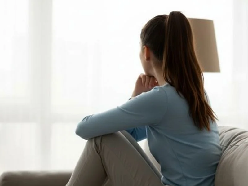 Bekymret gravid kvinde - alkohol før graviditet opdaget