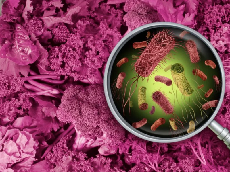 Mikroskopisk billede af bakterier - illustrerer listeria bakterie